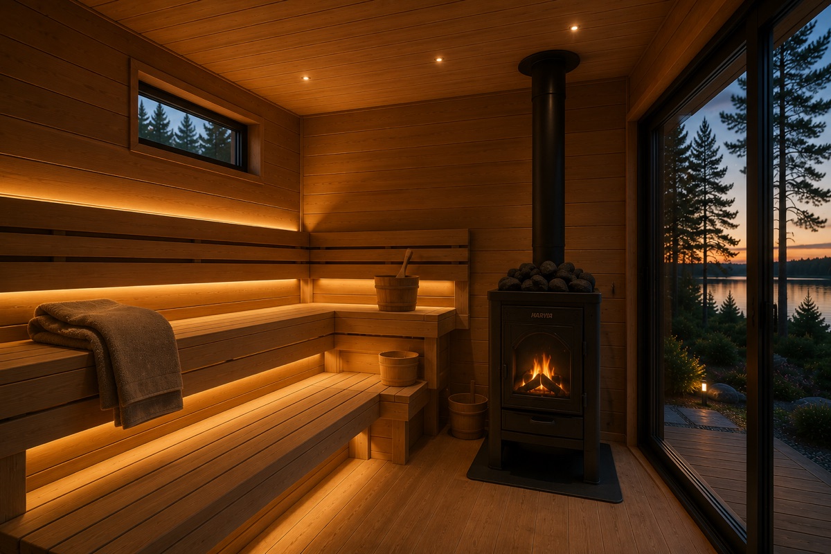 SLC-sauna sisältä